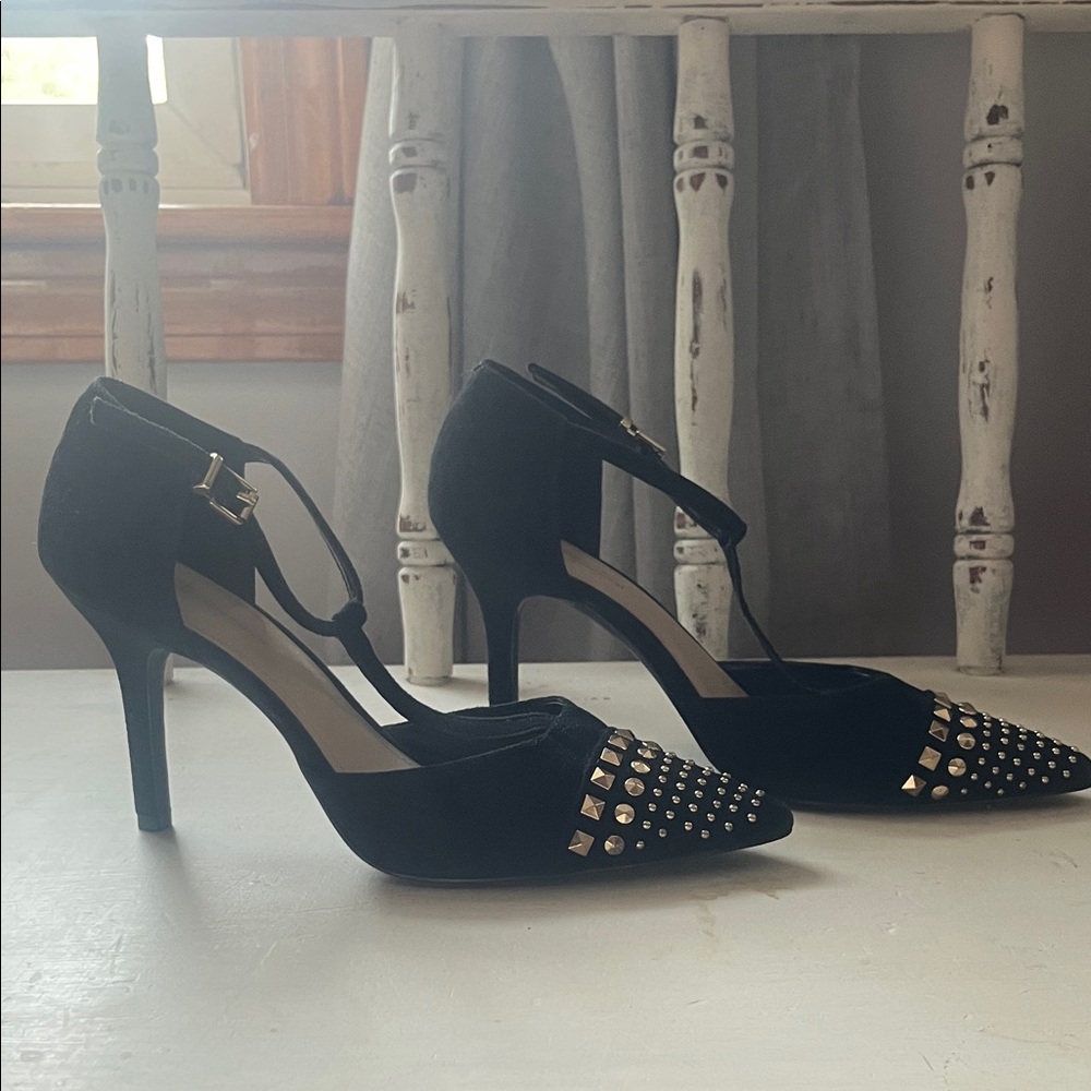 BCBGeneration Black Studded Heels